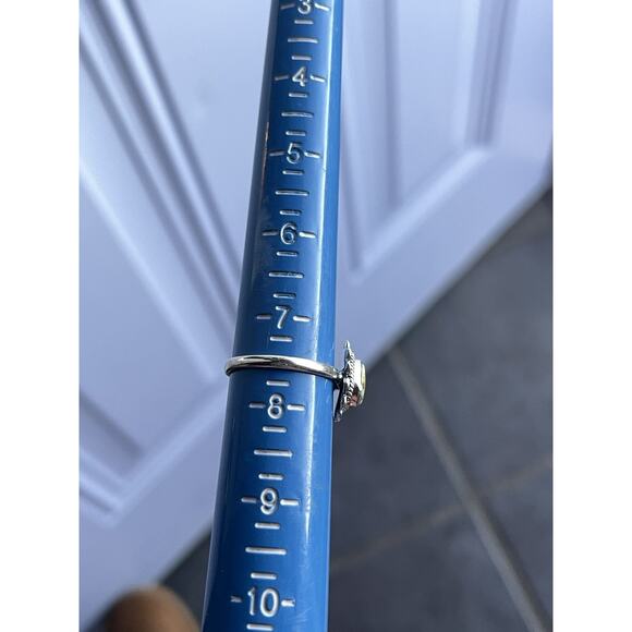 Palomino Turquoise Sterling Silver Ring Sz 7.5 Southwestern Teardrop Floral - Picture 5 of 6